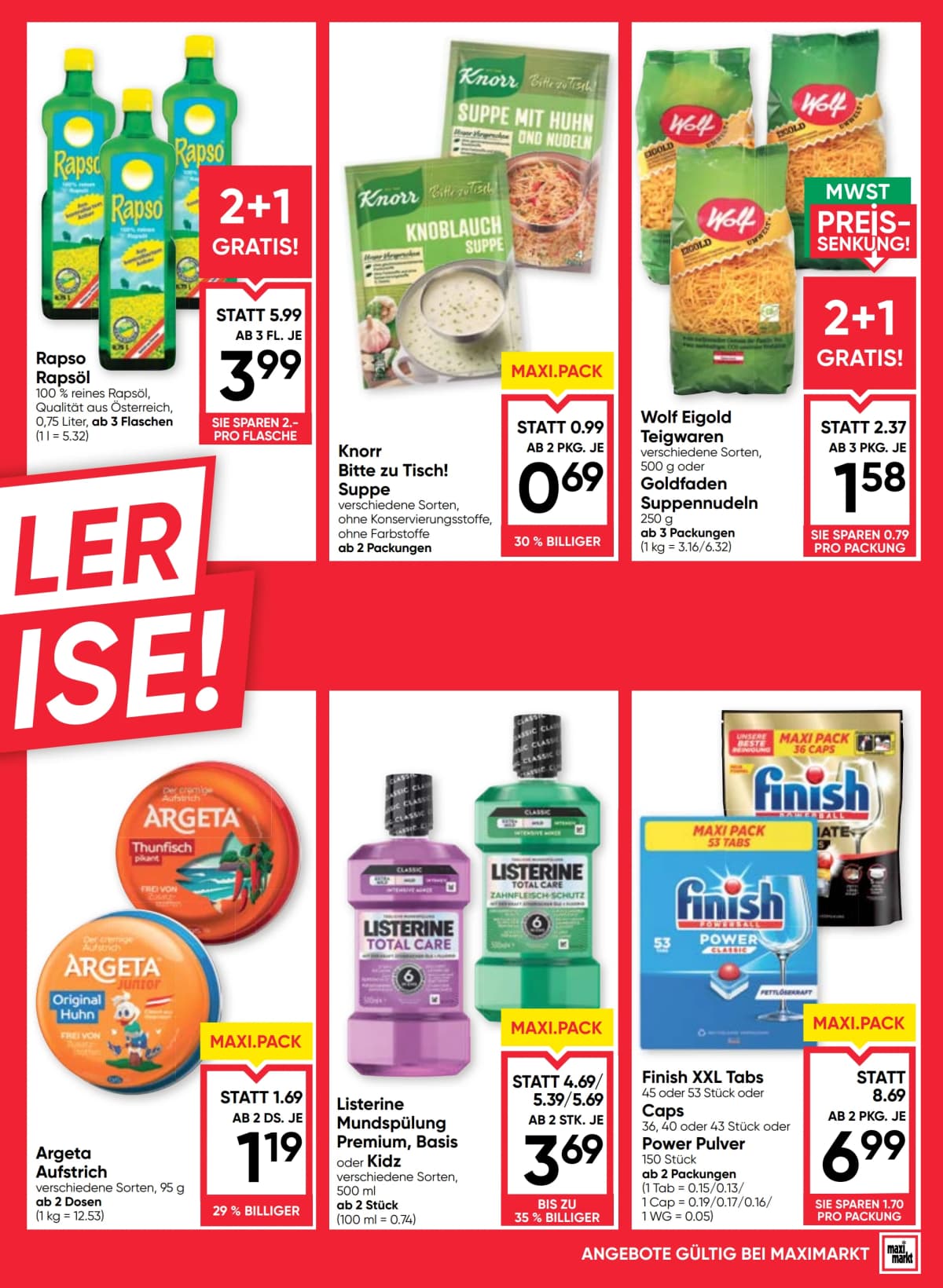 Seite 3 des Maximarkt Flugblatts – Aktuelle Angebote
