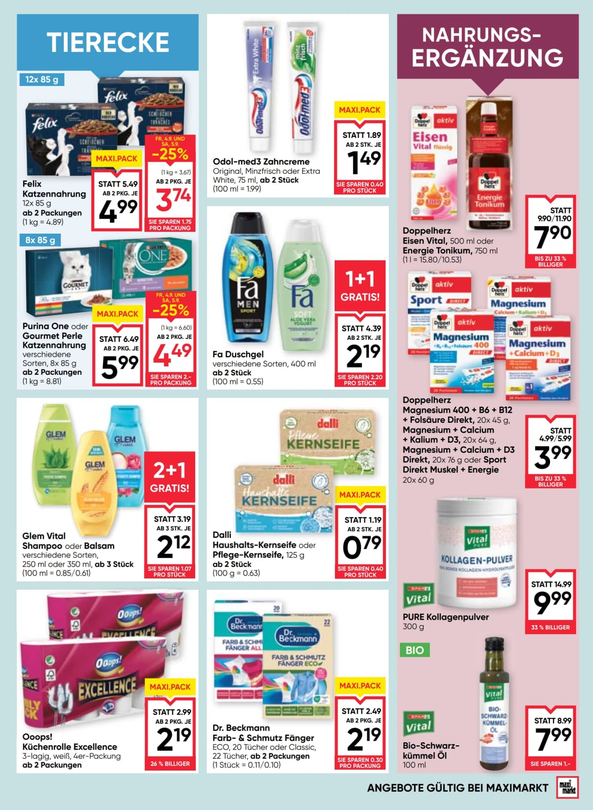 Seite 15 des Maximarkt Flugblatts – Aktuelle Angebote ab 09.09.2026.