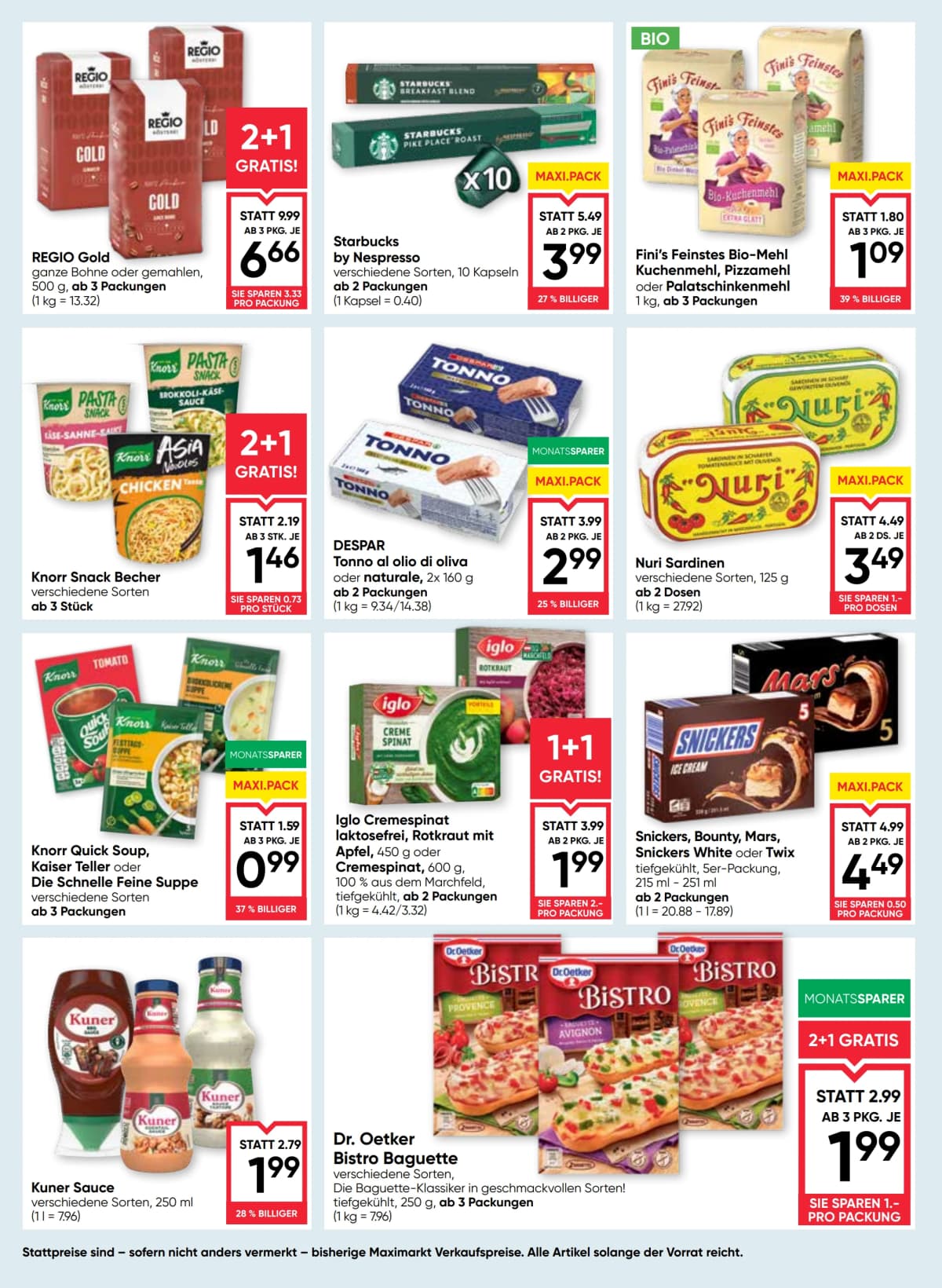 Seite 10 des Maximarkt Flugblatts – Aktuelles Flugblatt