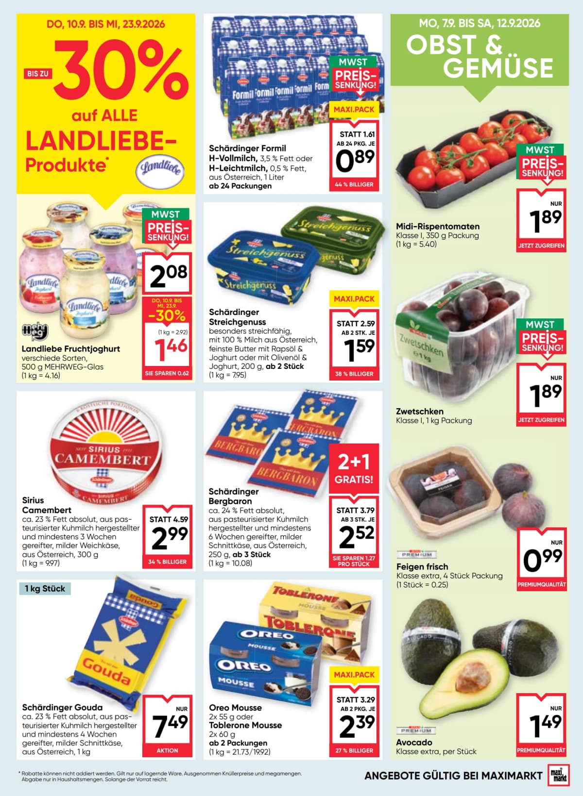 Seite 9 des Maximarkt Flugblatts – Aktuelles Flugblatt