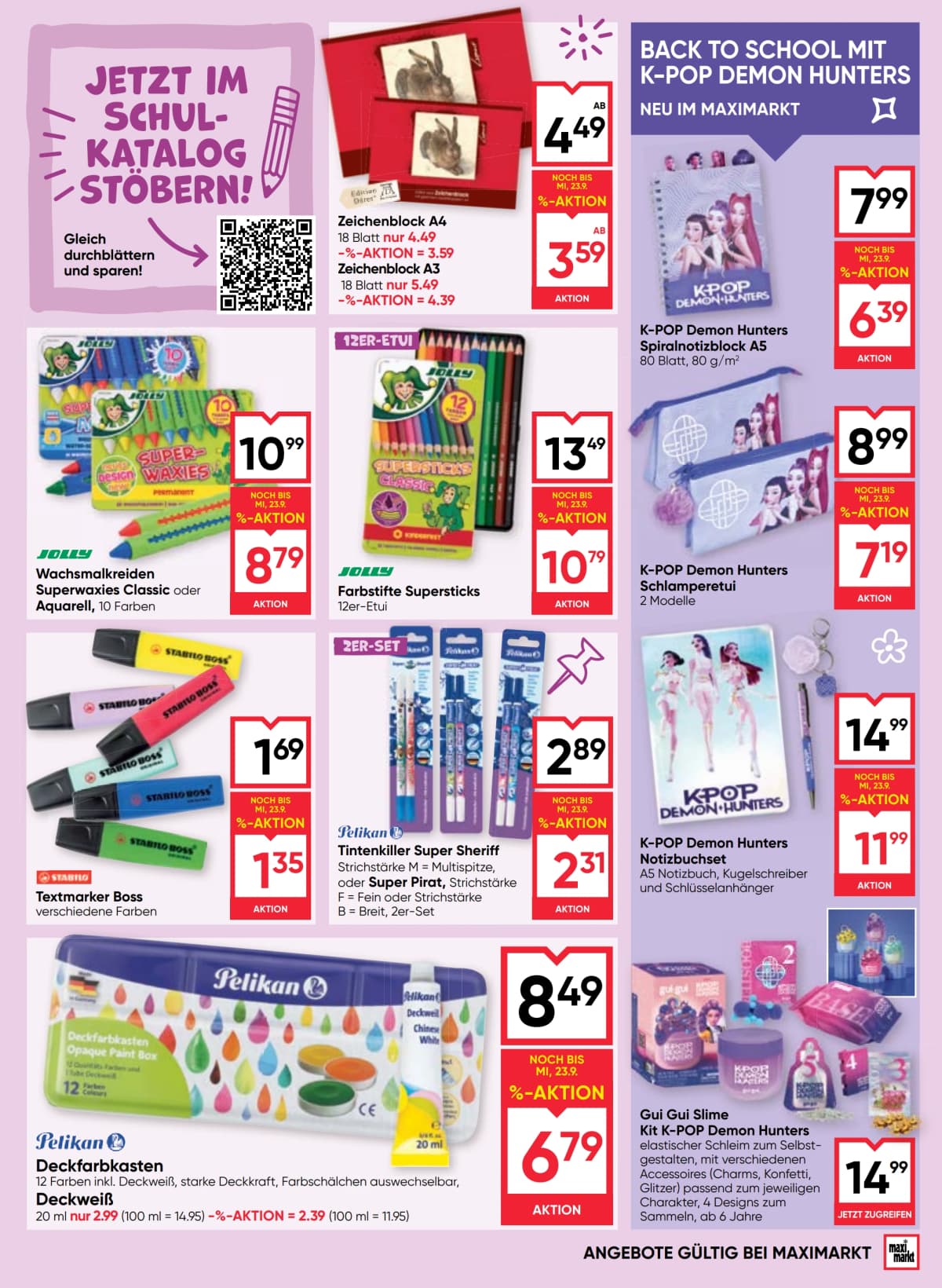 Seite 21 des Maximarkt Flugblatts – Aktuelles Flugblatt ab 08.09.2026.