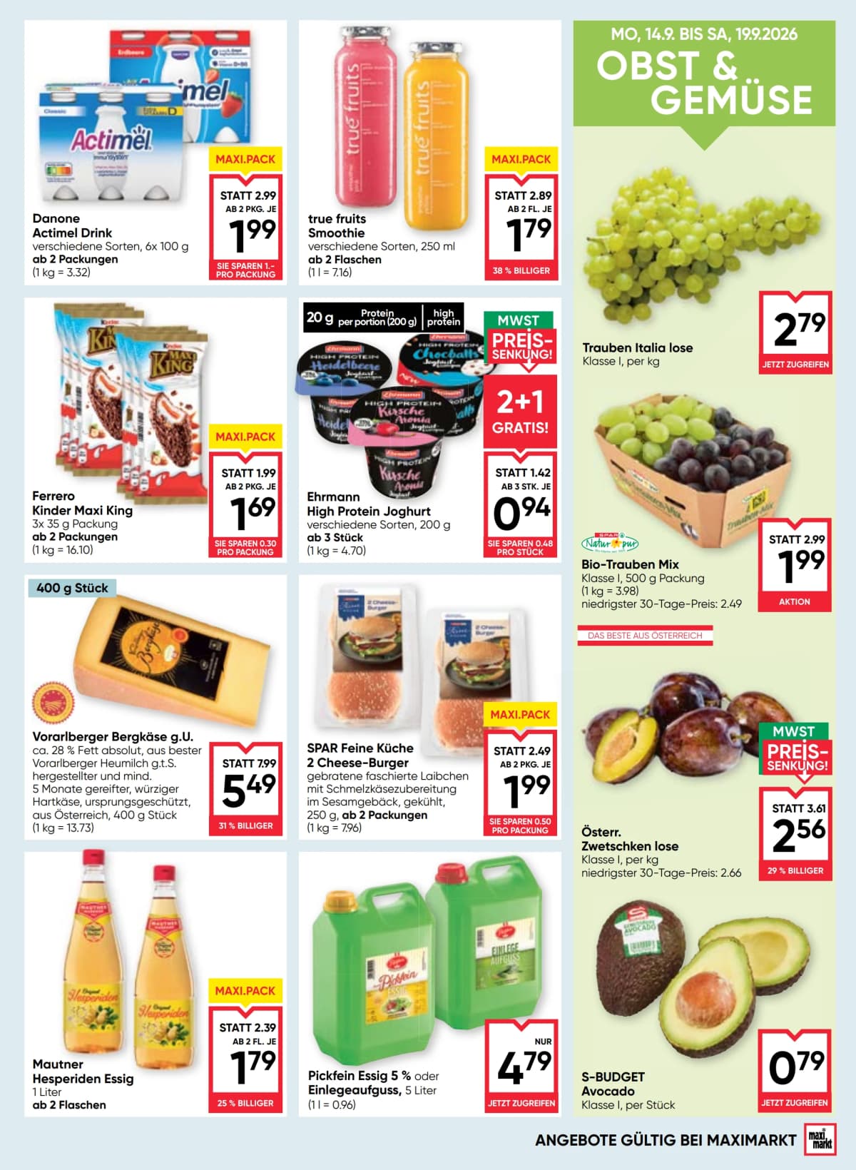 Seite 9 des Maximarkt Flugblatts – Aktuelles Flugblatt