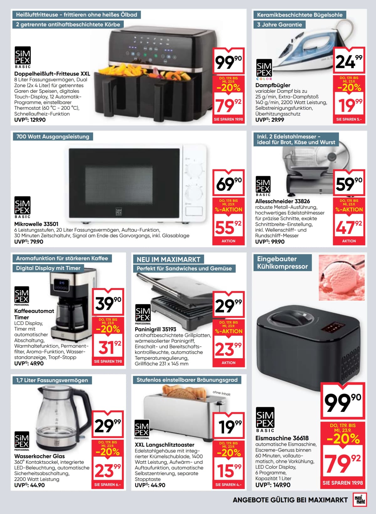 Seite 17 des Maximarkt Flugblatts – Aktuelles Flugblatt