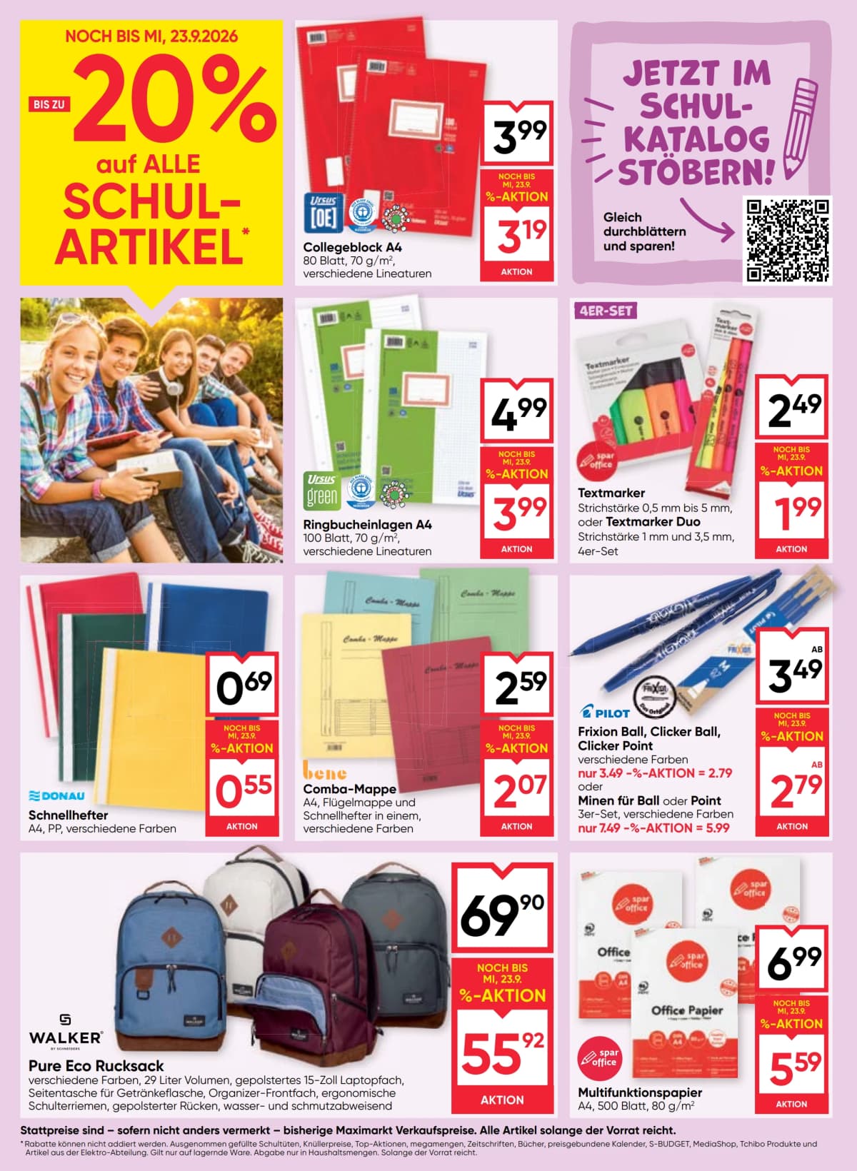Seite 20 des Maximarkt Flugblatts – Aktuelles Flugblatt