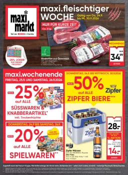 Seite 1 des Maximarkt Prospekts Aktuelles Flugblatt