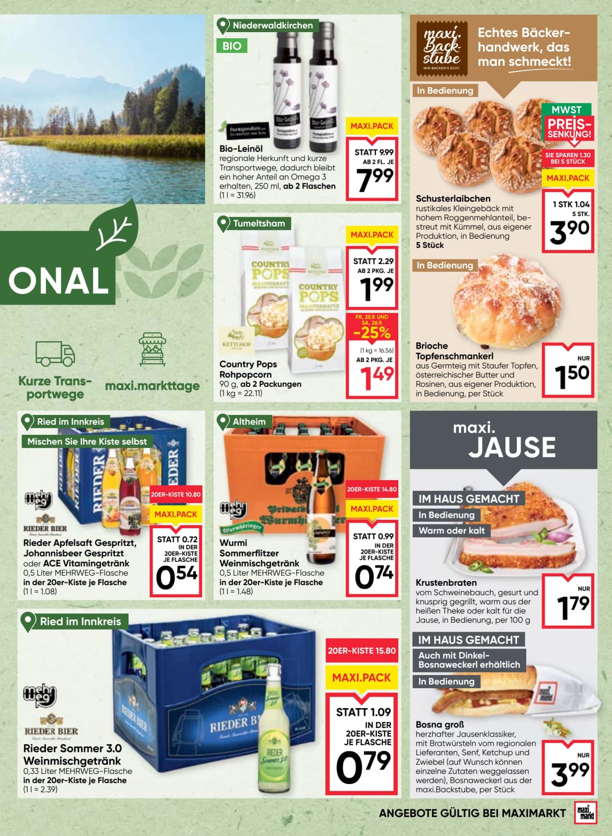 Seite 9 des Maximarkt Flugblatts – Aktuelles Flugblatt