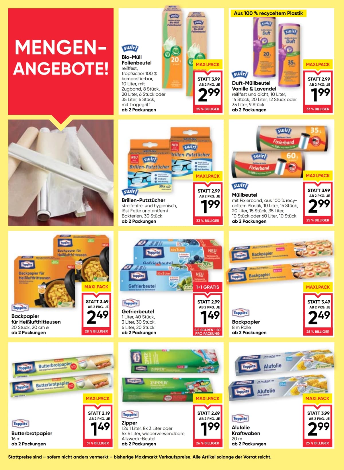 Seite 18 des Maximarkt Flugblatts – Aktuelles Flugblatt