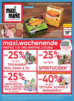 Seite 1 des Maximarkt Prospekts Aktuelles Flugblatt
