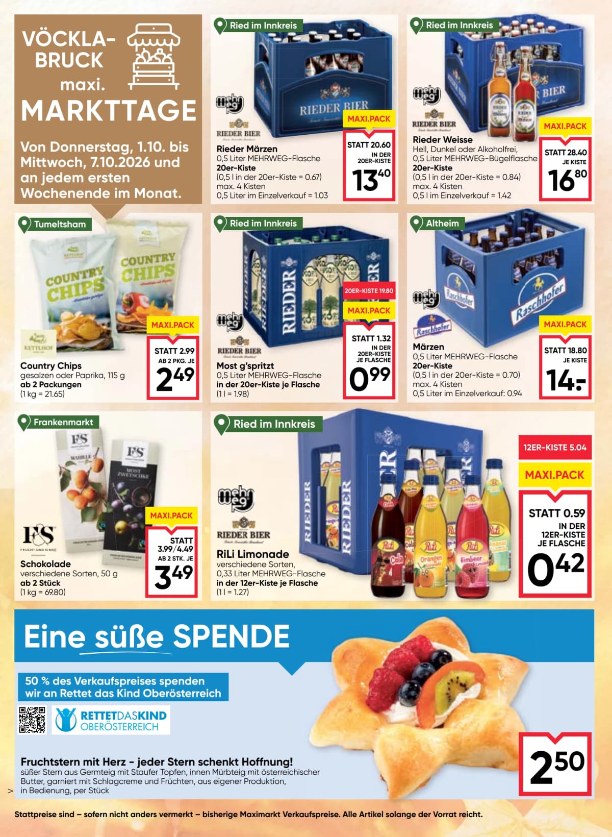 Seite 6 des Maximarkt Flugblatts – Genuss Herbst