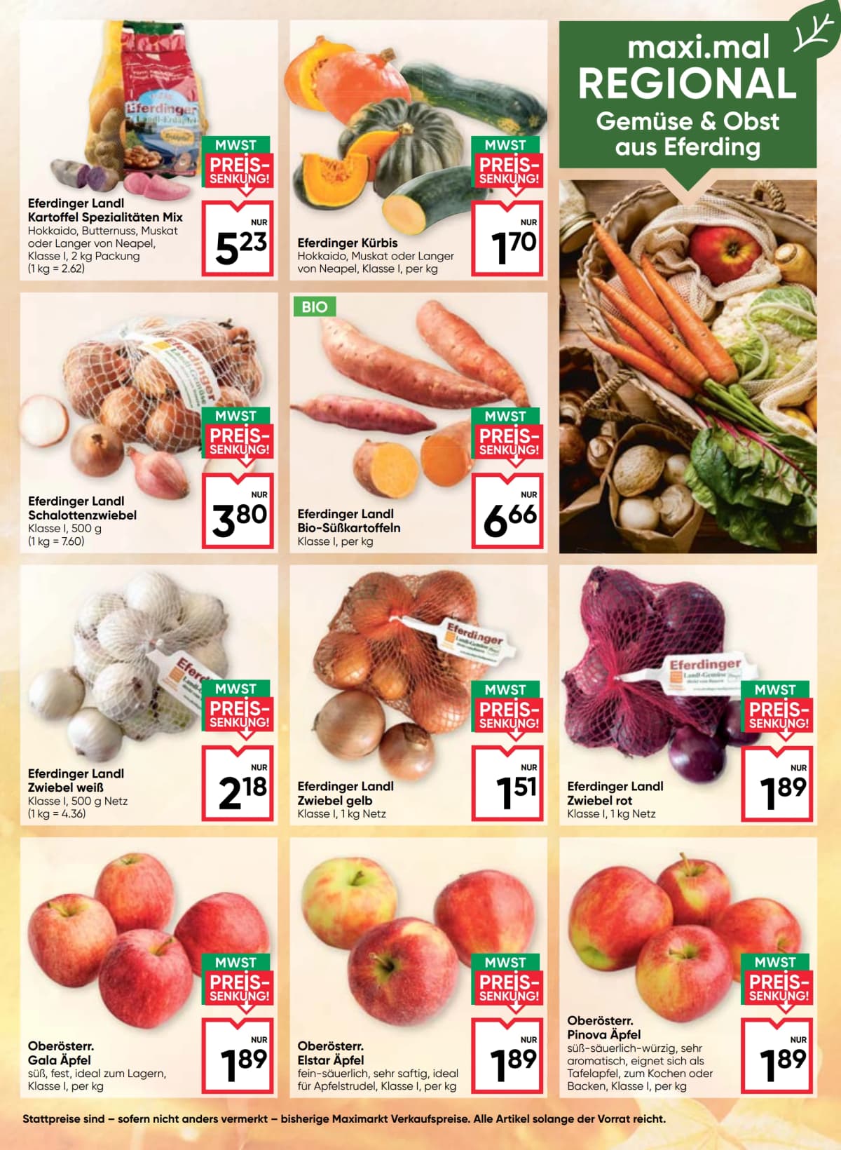 Seite 8 des Maximarkt Flugblatts – Genuss Herbst
