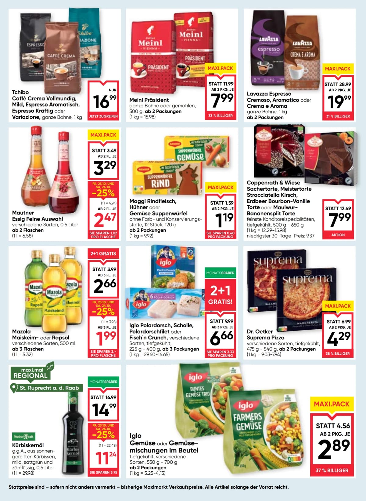 Seite 10 des Maximarkt Flugblatts – Aktuelles Flugblatt