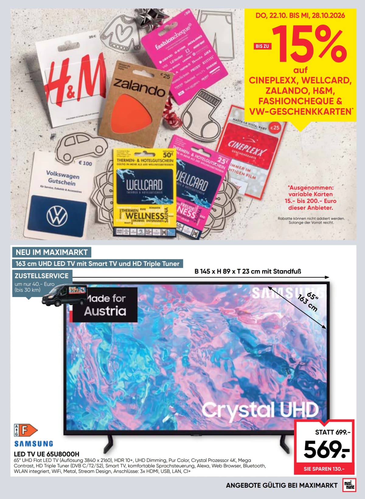 Seite 21 des Maximarkt Flugblatts – Aktuelles Flugblatt