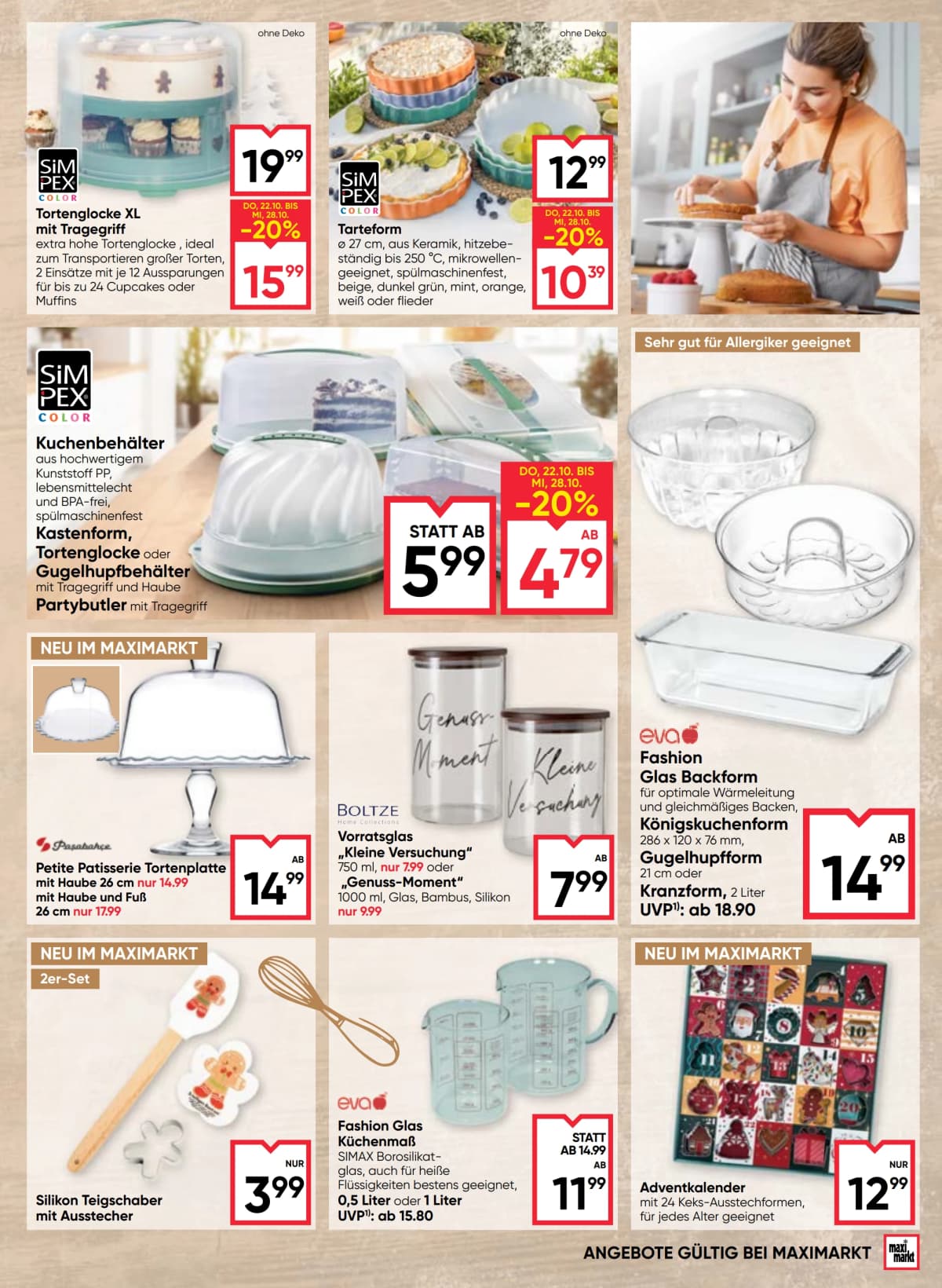 Seite 9 des Maximarkt Flugblatts – Back-Genuss