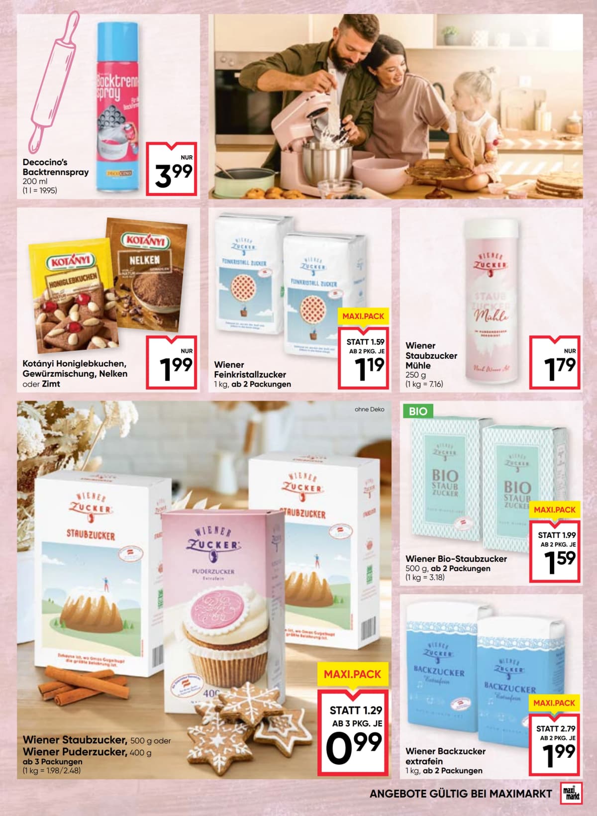 Seite 11 des Maximarkt Flugblatts – Back-Genuss