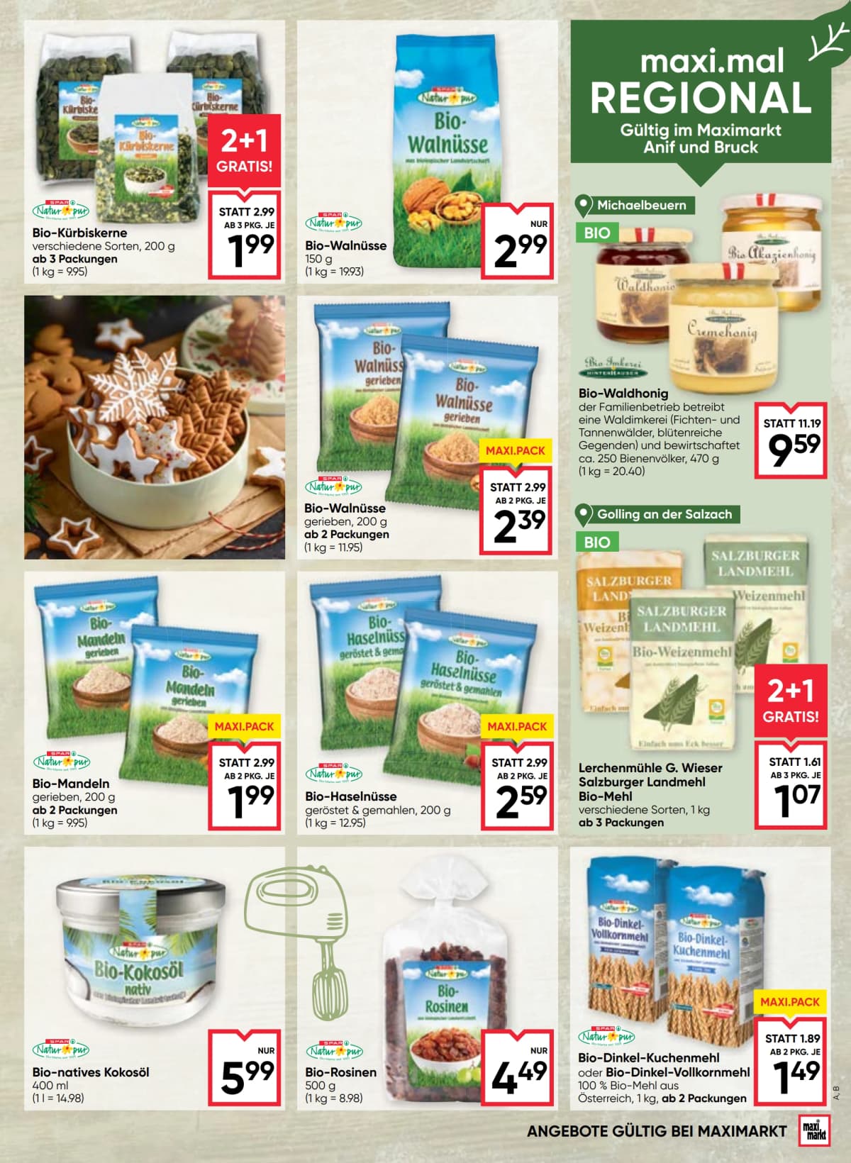 Seite 13 des Maximarkt Flugblatts – Back-Genuss