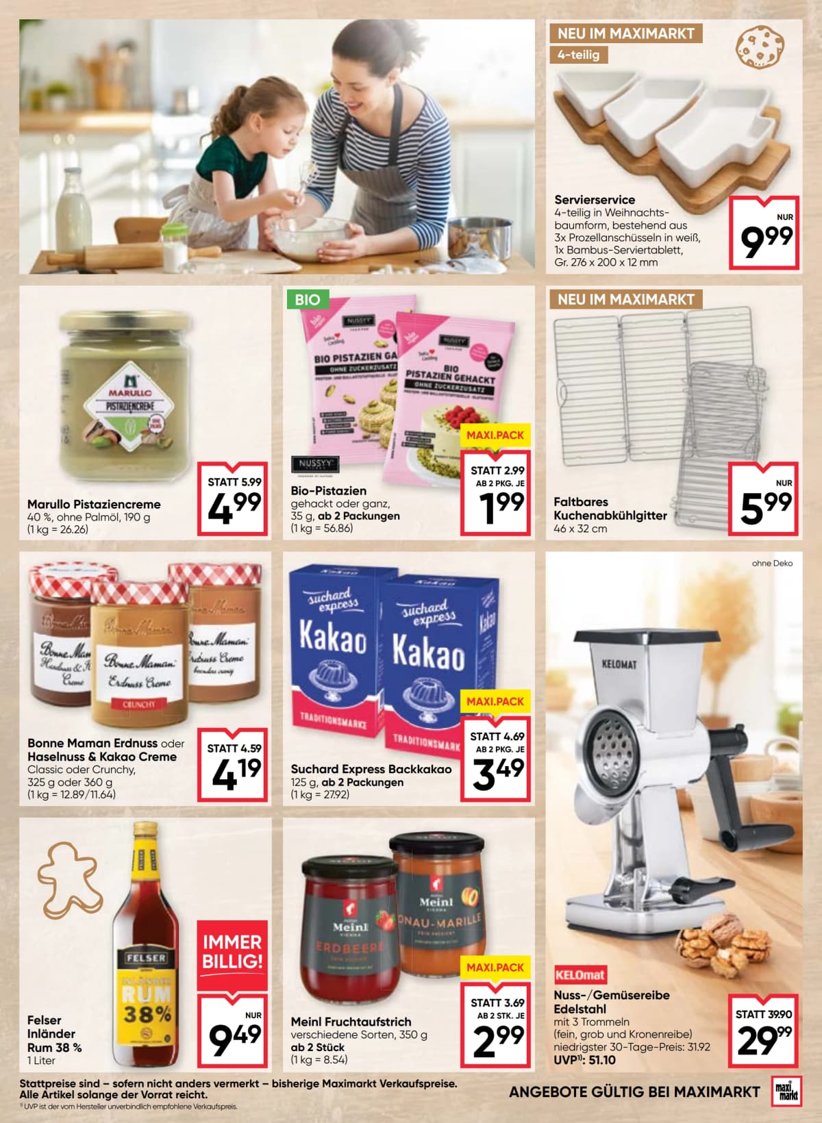 Seite 16 des Maximarkt Flugblatts – Back-Genuss