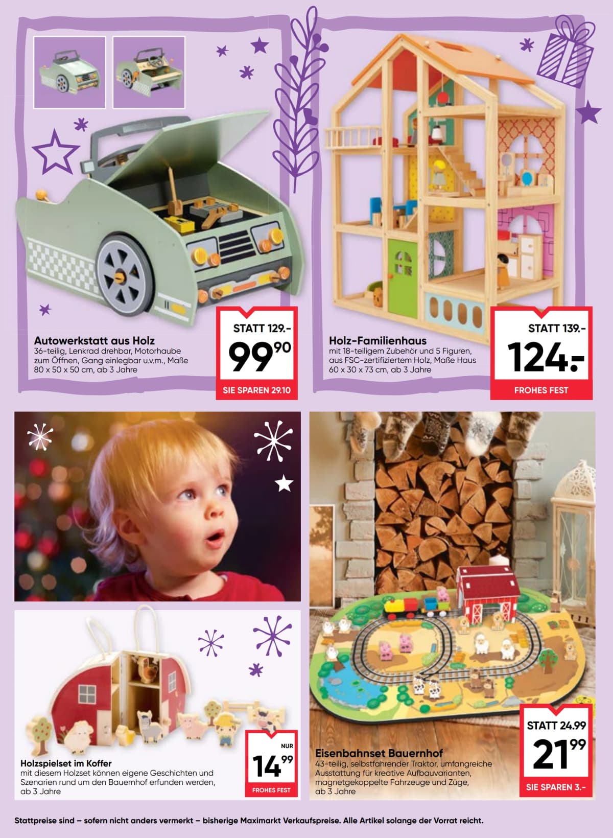 Seite 22 des Maximarkt Flugblatts – Frohlicher Spielspass Uberall