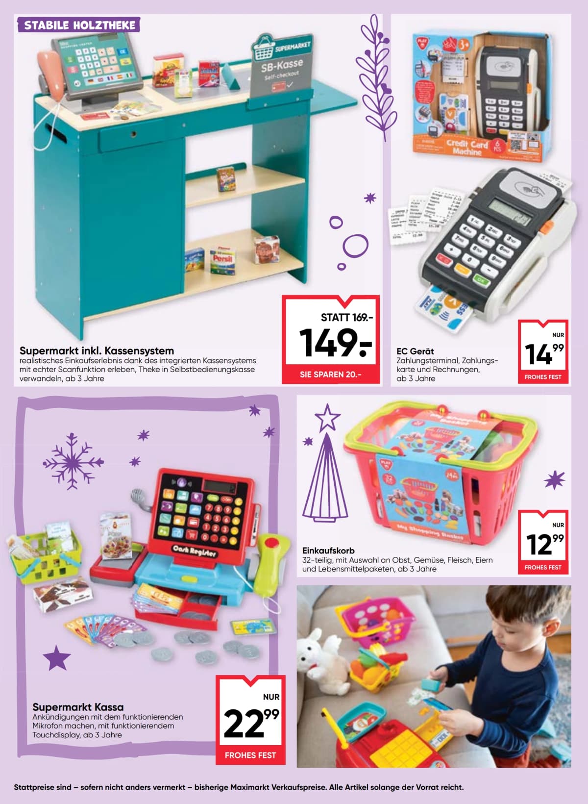 Seite 26 des Maximarkt Flugblatts – Frohlicher Spielspass Uberall