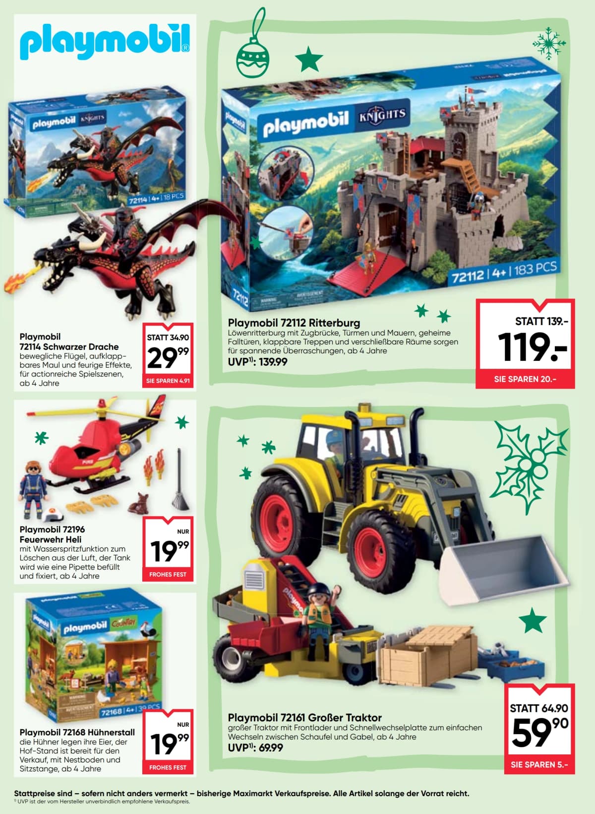 Seite 28 des Maximarkt Flugblatts – Frohlicher Spielspass Uberall