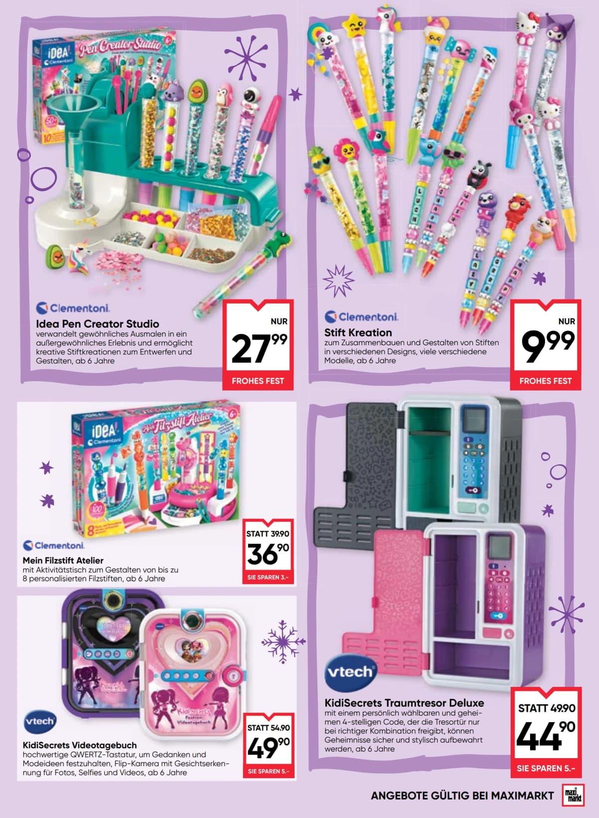 Seite 39 des Maximarkt Flugblatts – Frohlicher Spielspass Uberall