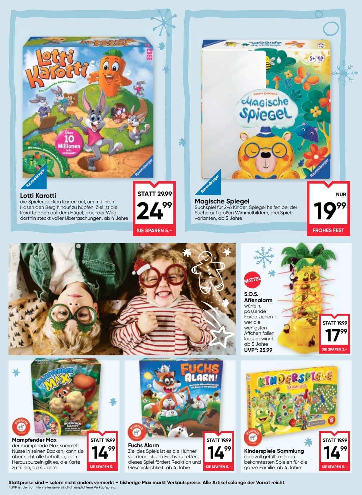 Seite 44 des Maximarkt Flugblatts – Frohlicher Spielspass Uberall