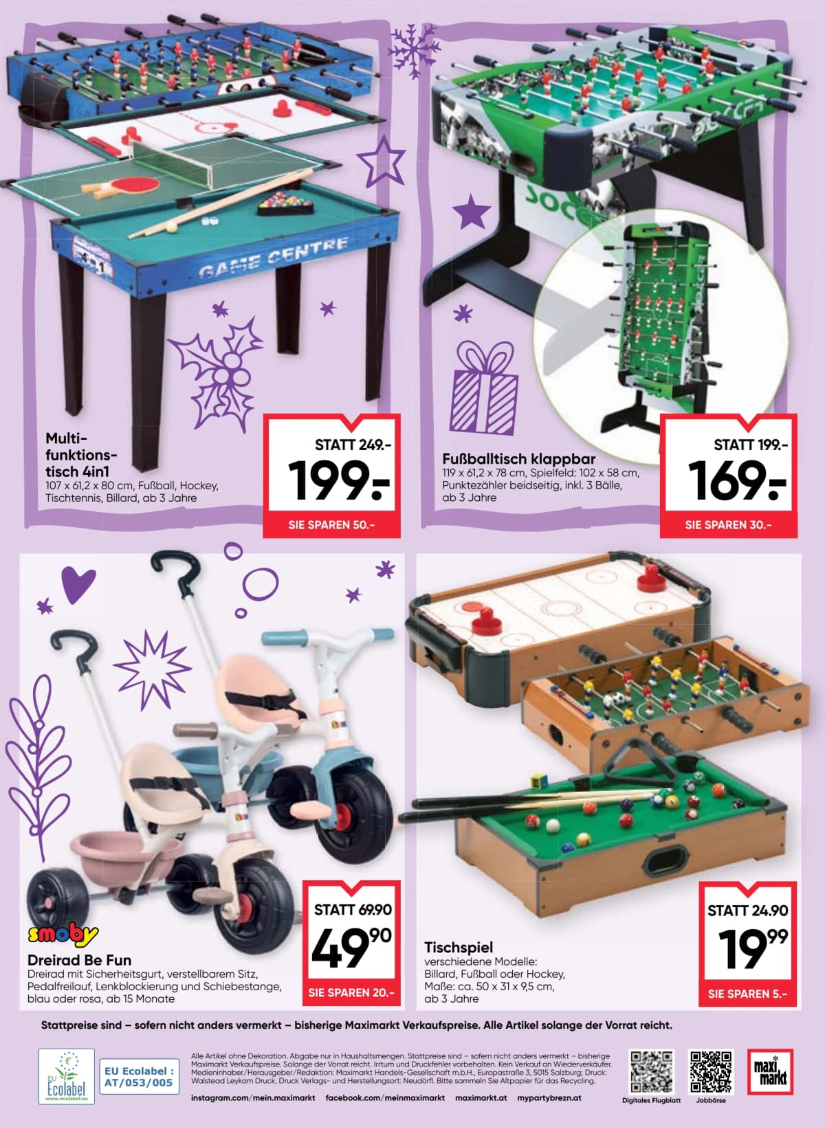 Seite 48 des Maximarkt Flugblatts – Frohlicher Spielspass Uberall