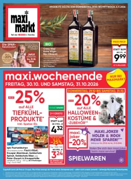 Seite 1 des Maximarkt Prospekts Aktuelles Flugblatt