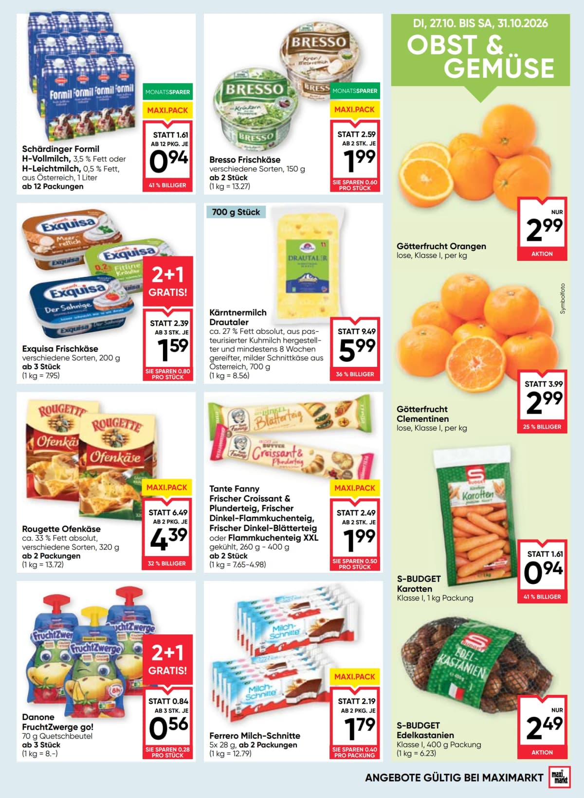 Seite 9 des Maximarkt Flugblatts – Aktuelles Flugblatt