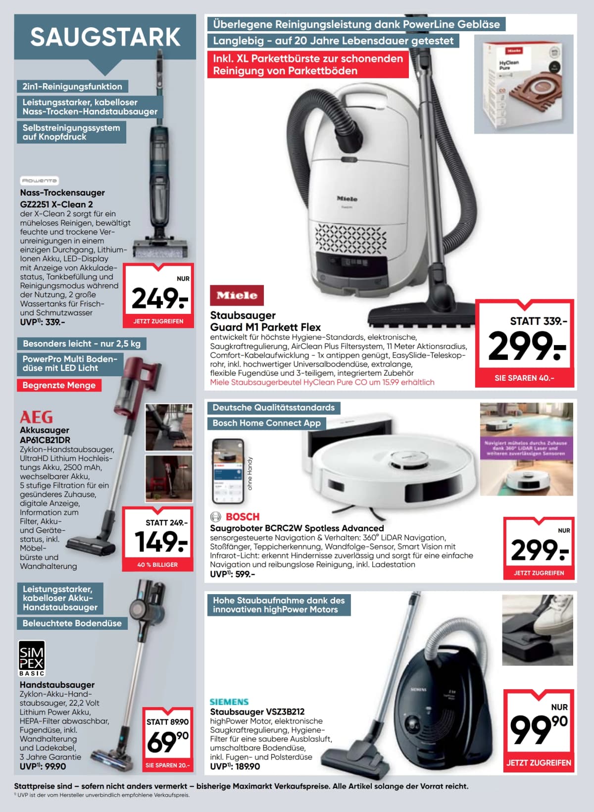 Seite 20 des Maximarkt Flugblatts – Aktuelles Flugblatt
