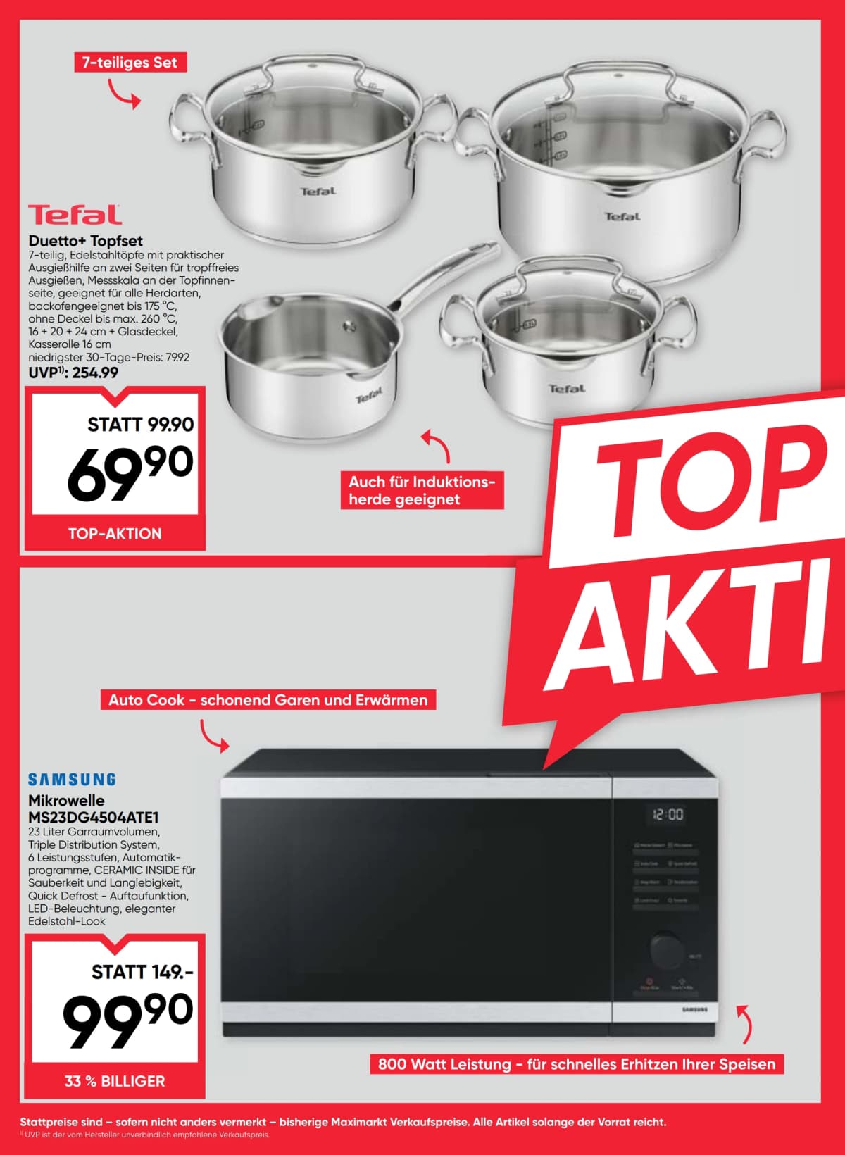 Seite 22 des Maximarkt Flugblatts – Aktuelles Flugblatt