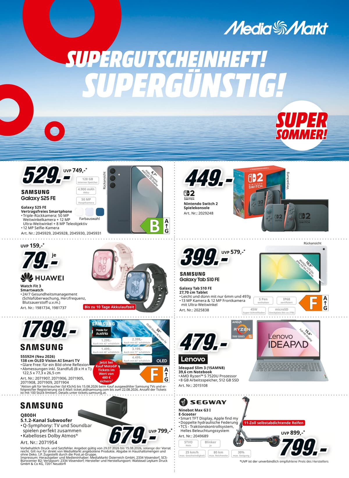 Supergutscheinheft! Supergünstig!