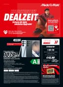 Titelblatt des MediaMarkt Prospekts Herbszeit Deals