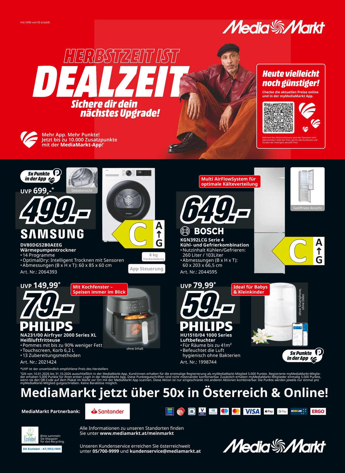 Seite 16 des MediaMarkt Flugblatts – Herbszeit Deals