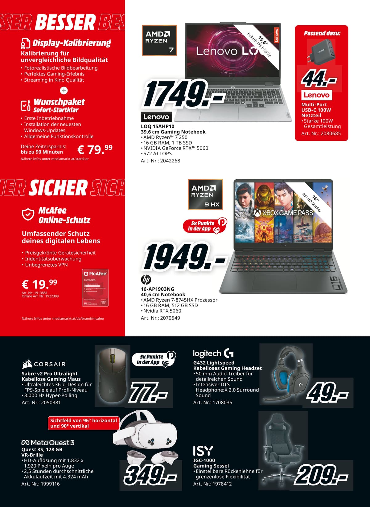 Seite 4 des MediaMarkt Flugblatts – Herbszeit Deals
