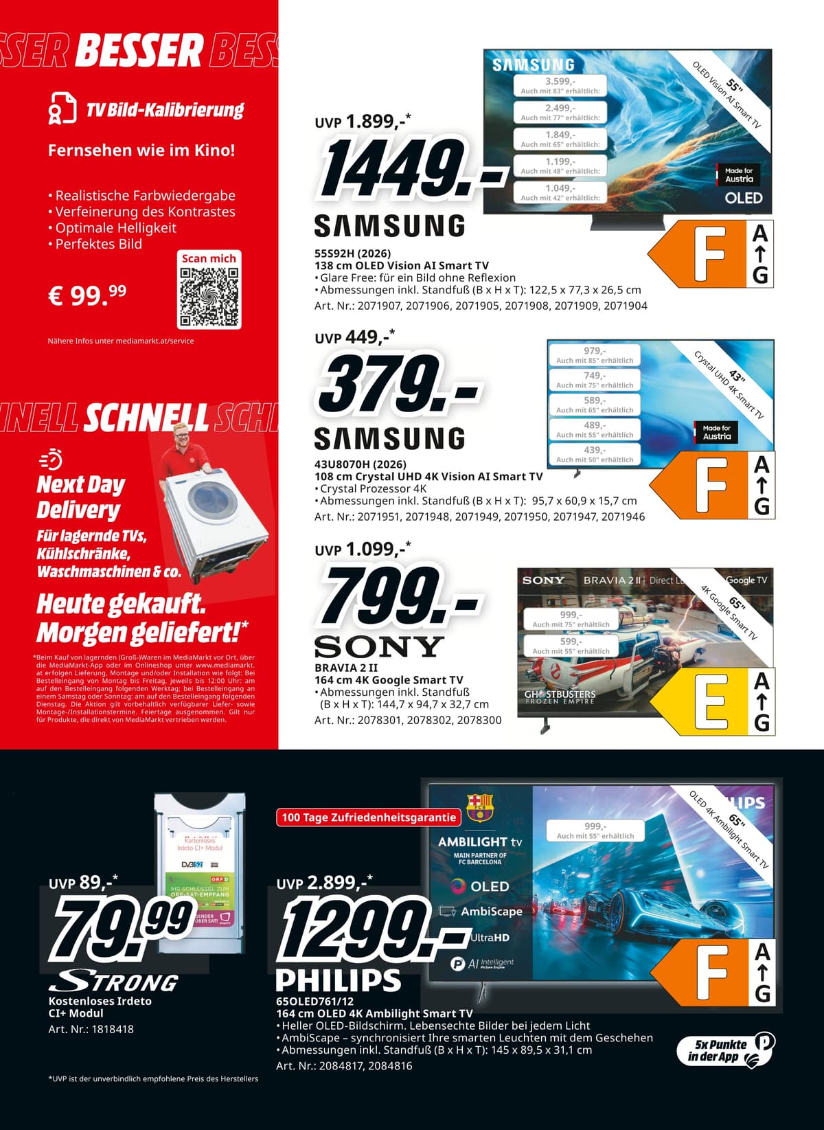 Seite 8 des MediaMarkt Flugblatts – Herbszeit Deals