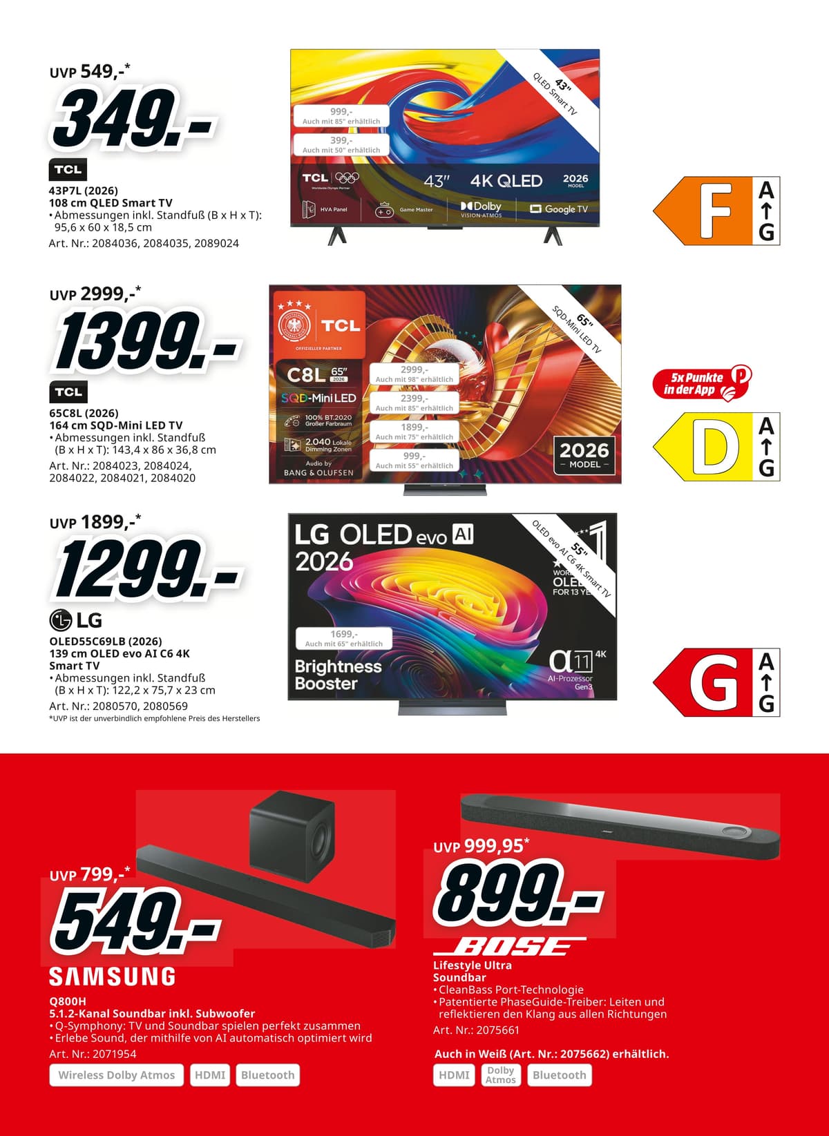 Seite 9 des MediaMarkt Flugblatts – Herbszeit Deals