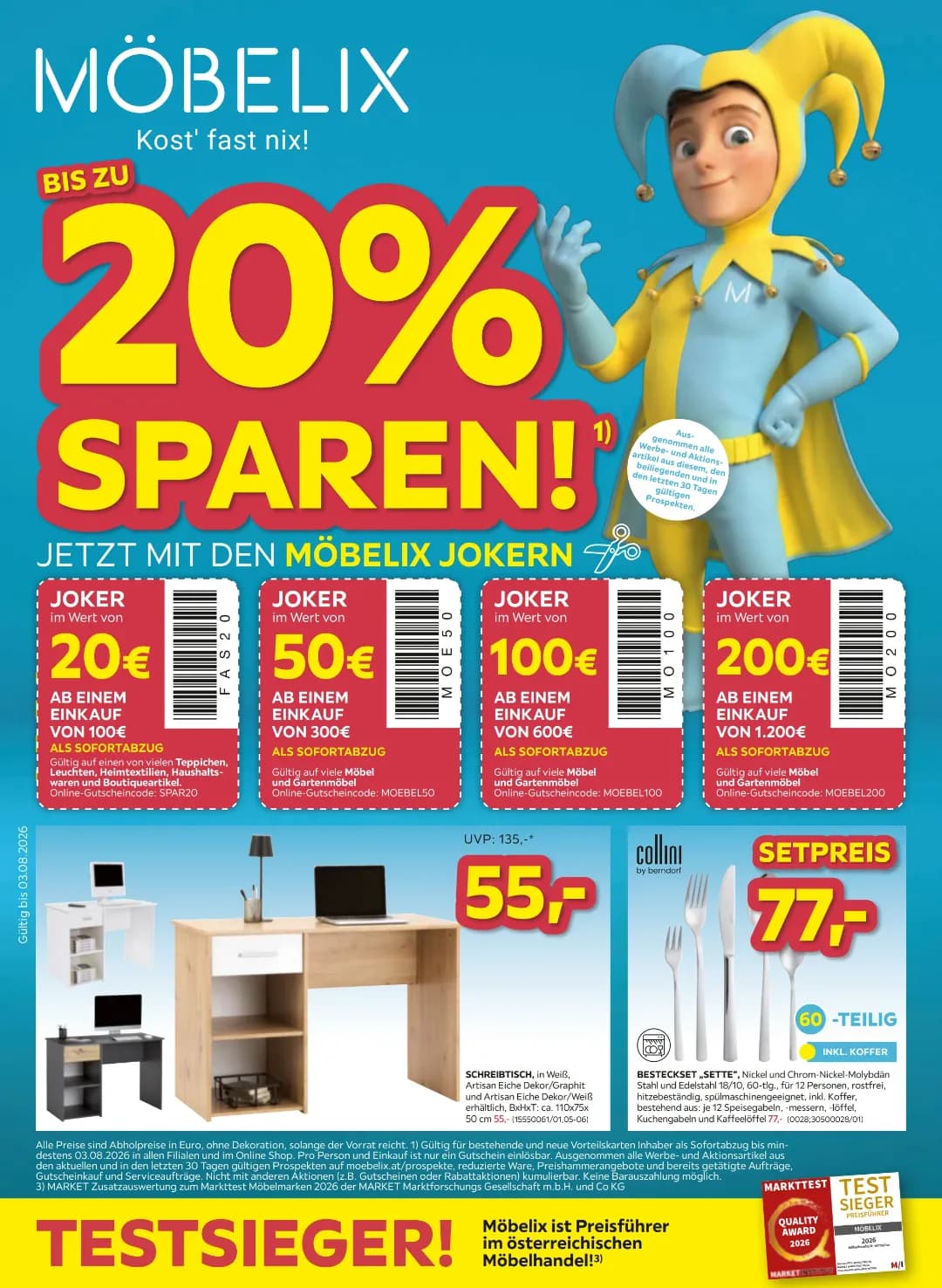 20% Sparen