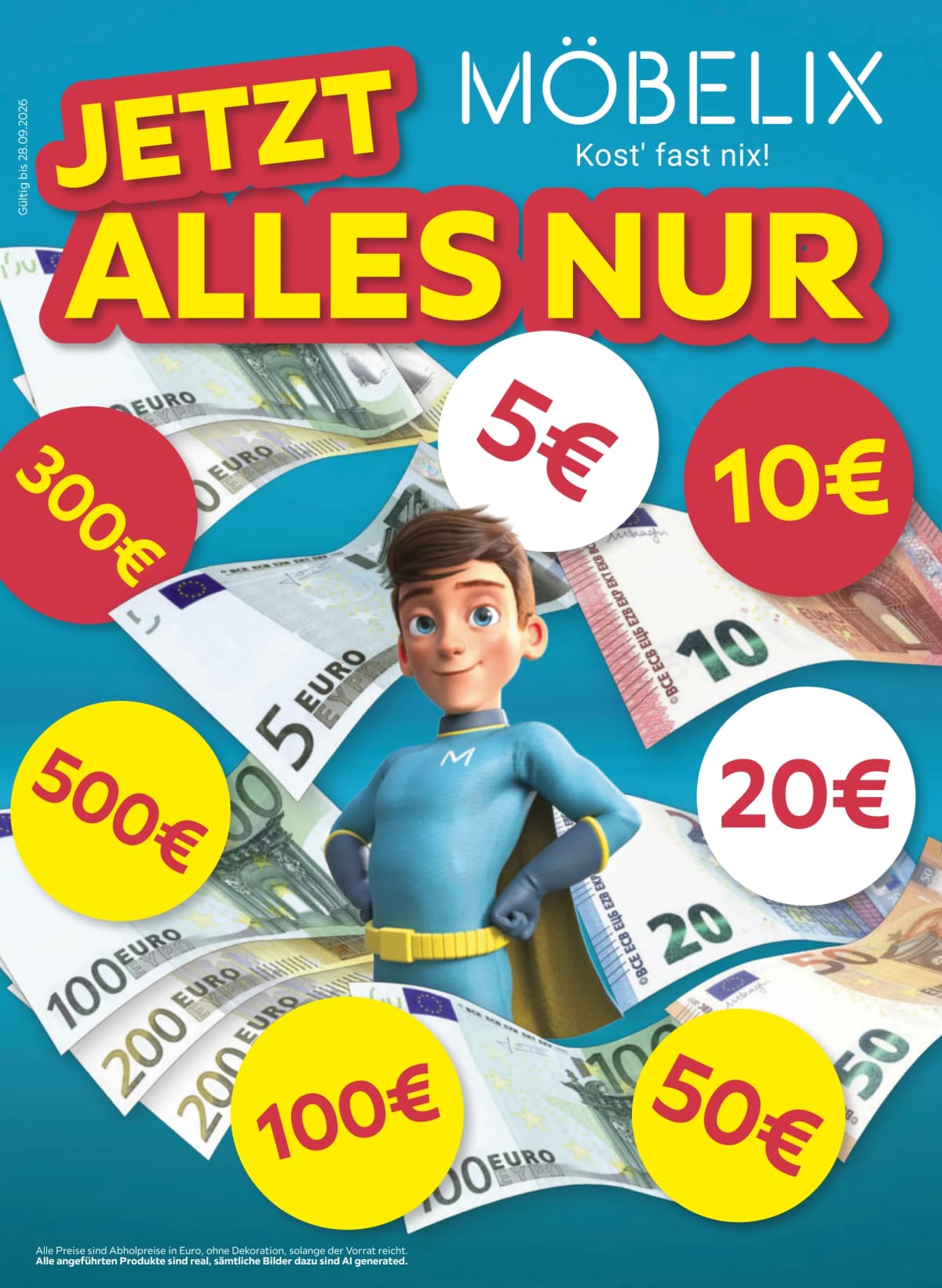 Titelblatt des Möbelix Prospekts Aktuelle Angebote