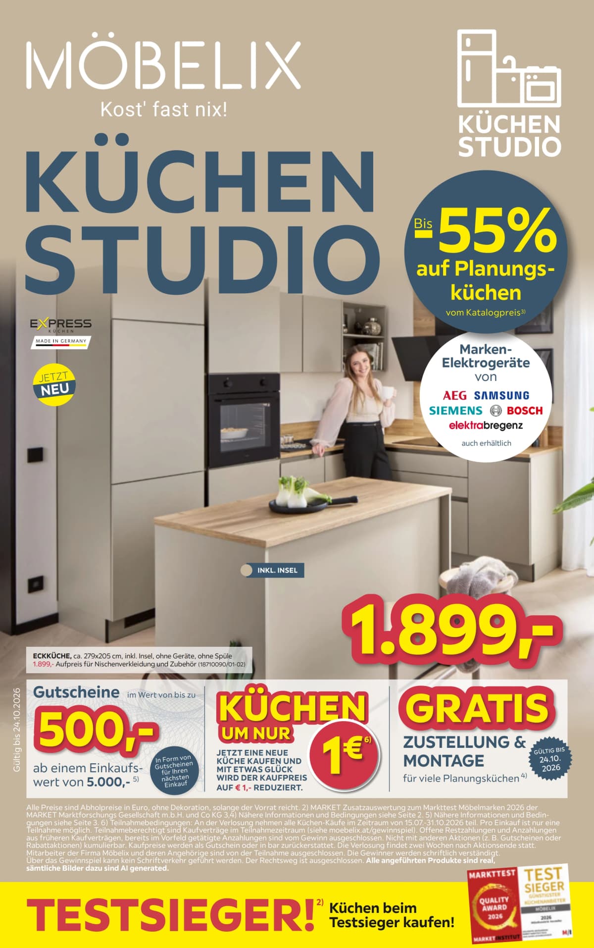 Möbelix katalog Kuchen Studio, 13.10.2026. – 24.10.2026.