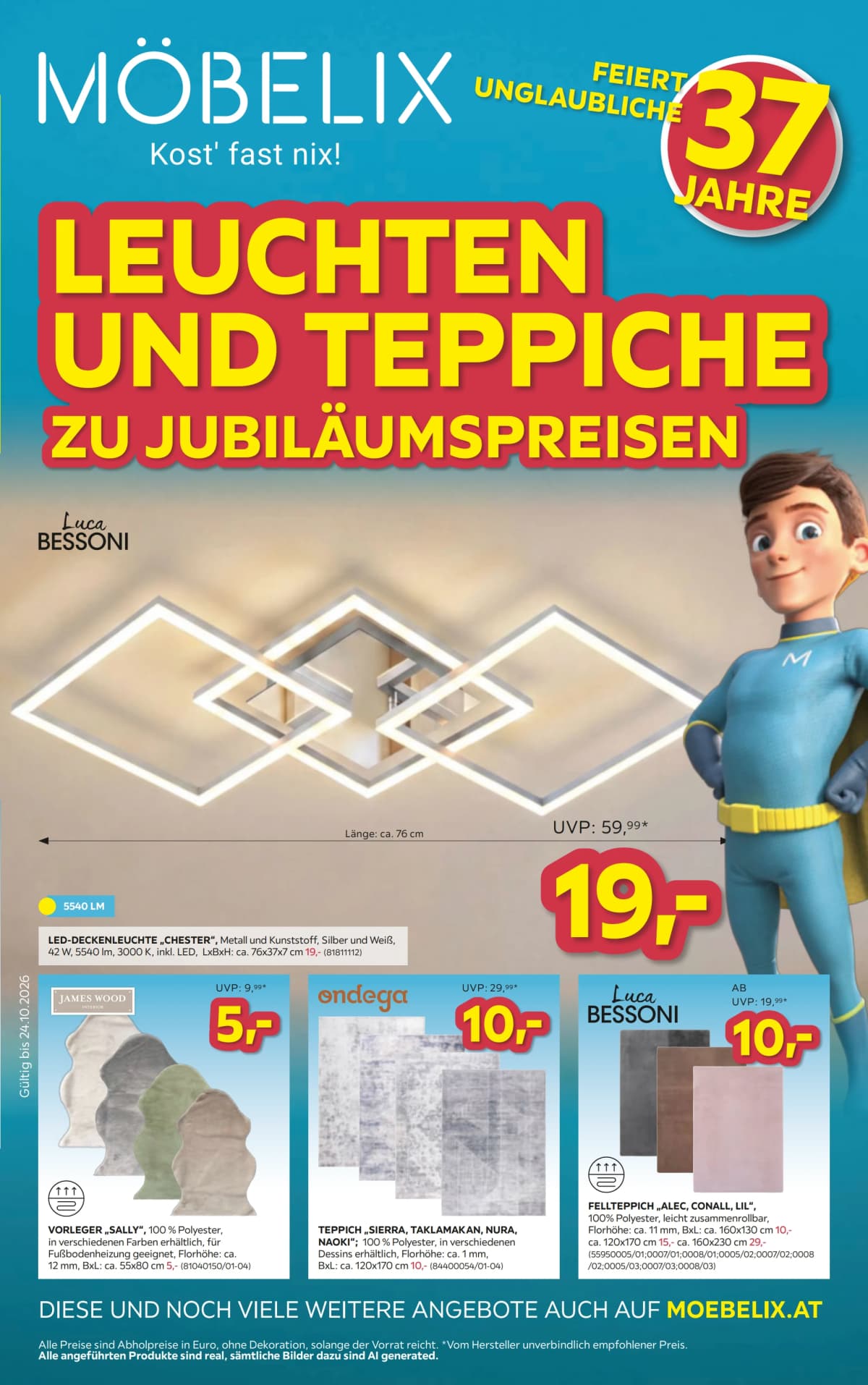 Möbelix katalog Leuchten und Teppiche, 13.10.2026. – 24.10.2026.