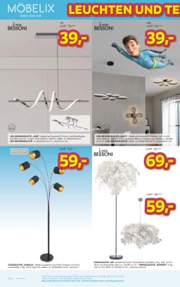 Seite 6 des Möbelix Prospekts Leuchten und Teppiche