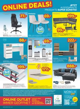 Seite 2 des Möbelix Prospekts Online Deals