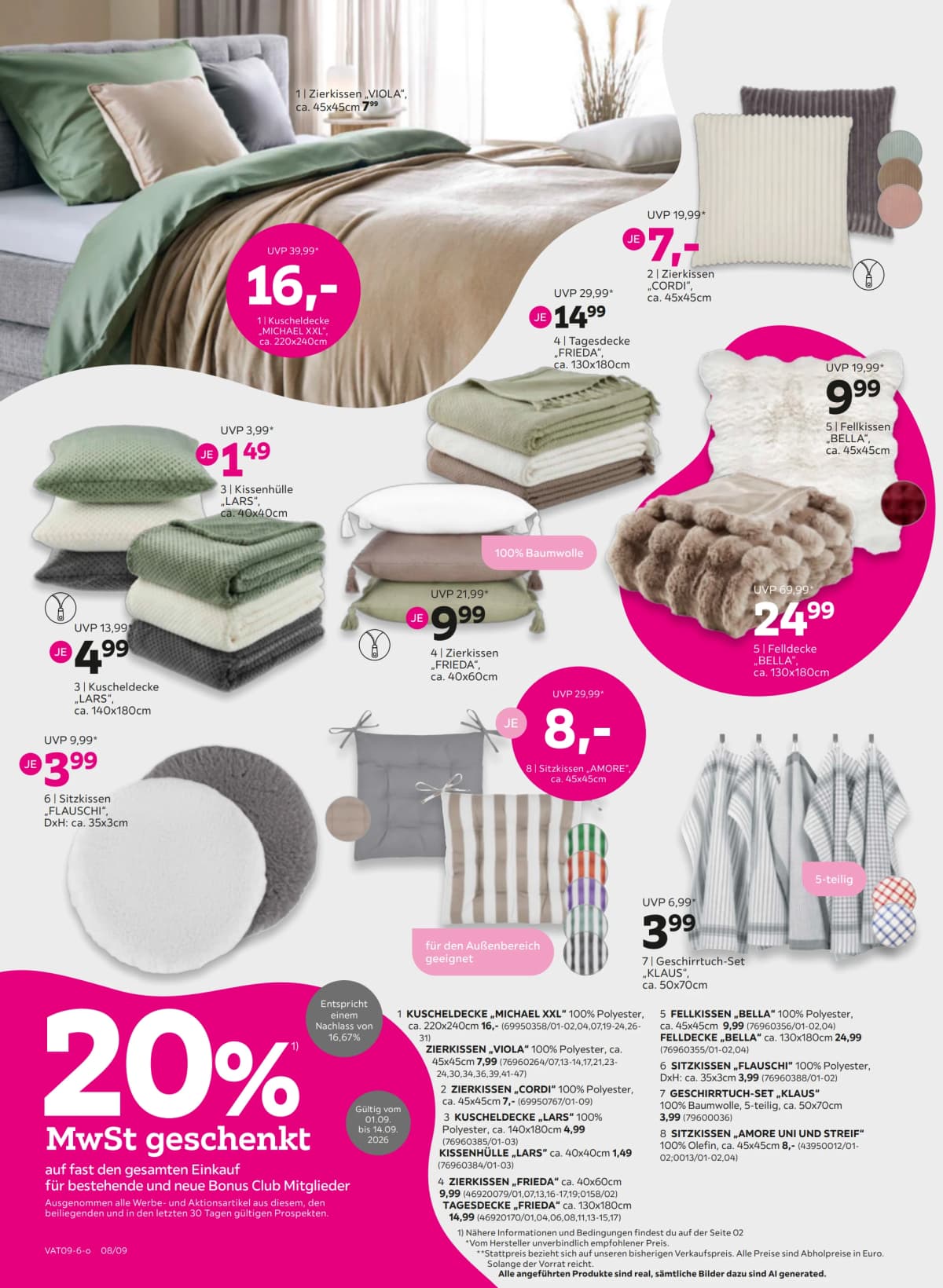 Seite 8 des Mömax Flugblatts – 20% MwSt. geschenkt