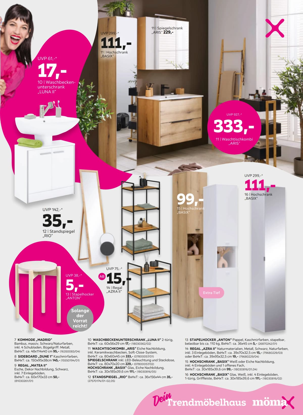 Seite 11 des Mömax Flugblatts – 20% MwSt. geschenkt ab 08.09.2026.