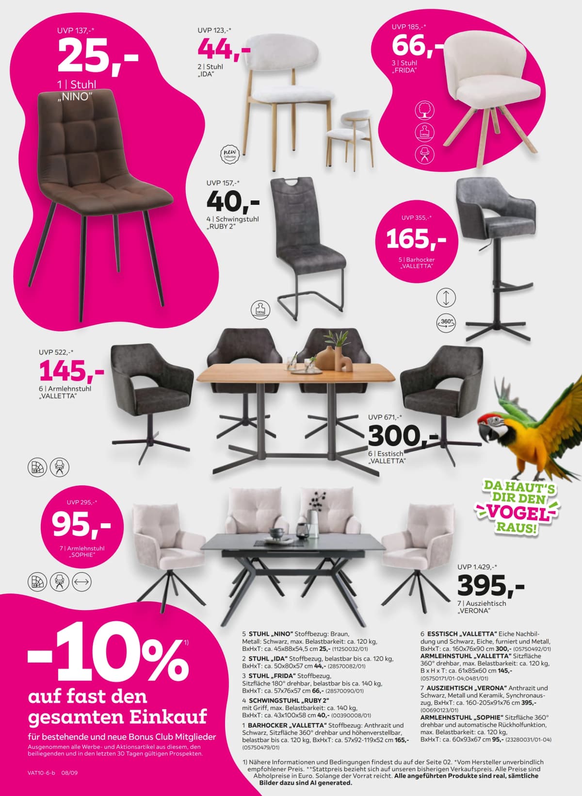 Seite 8 des Mömax Flugblatts – Minus 10%