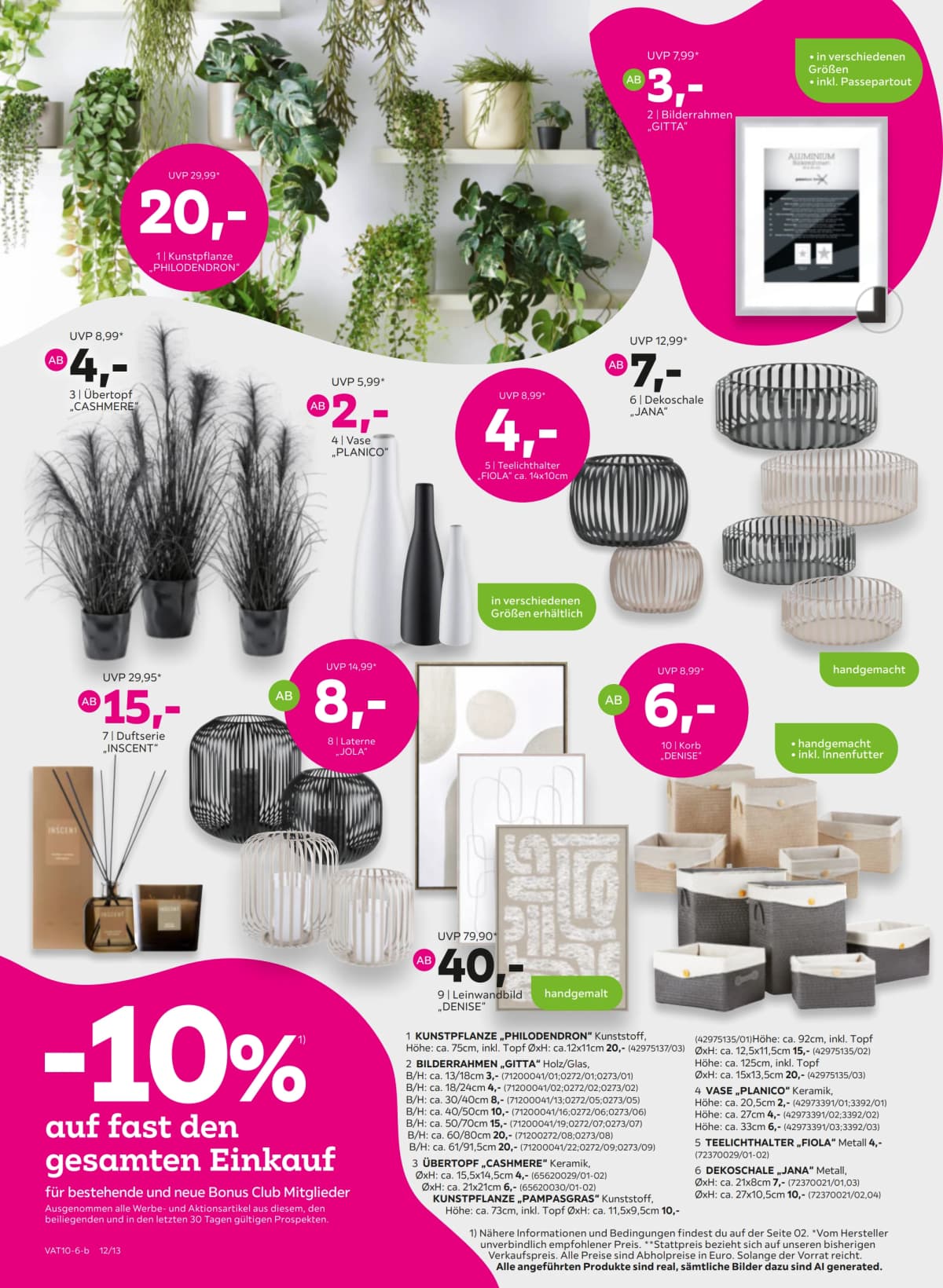 Seite 12 des Mömax Flugblatts – Minus 10%