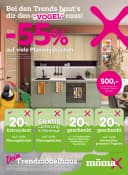 Titelblatt des Mömax Prospekts Bis -55%