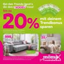 Titelblatt des Mömax Prospekts Bis zu 20%