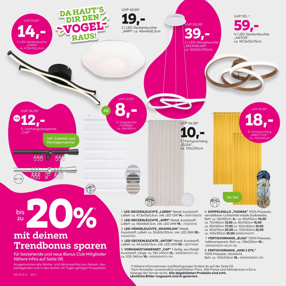 Seite 10 des Mömax Flugblatts – Bis zu 20%