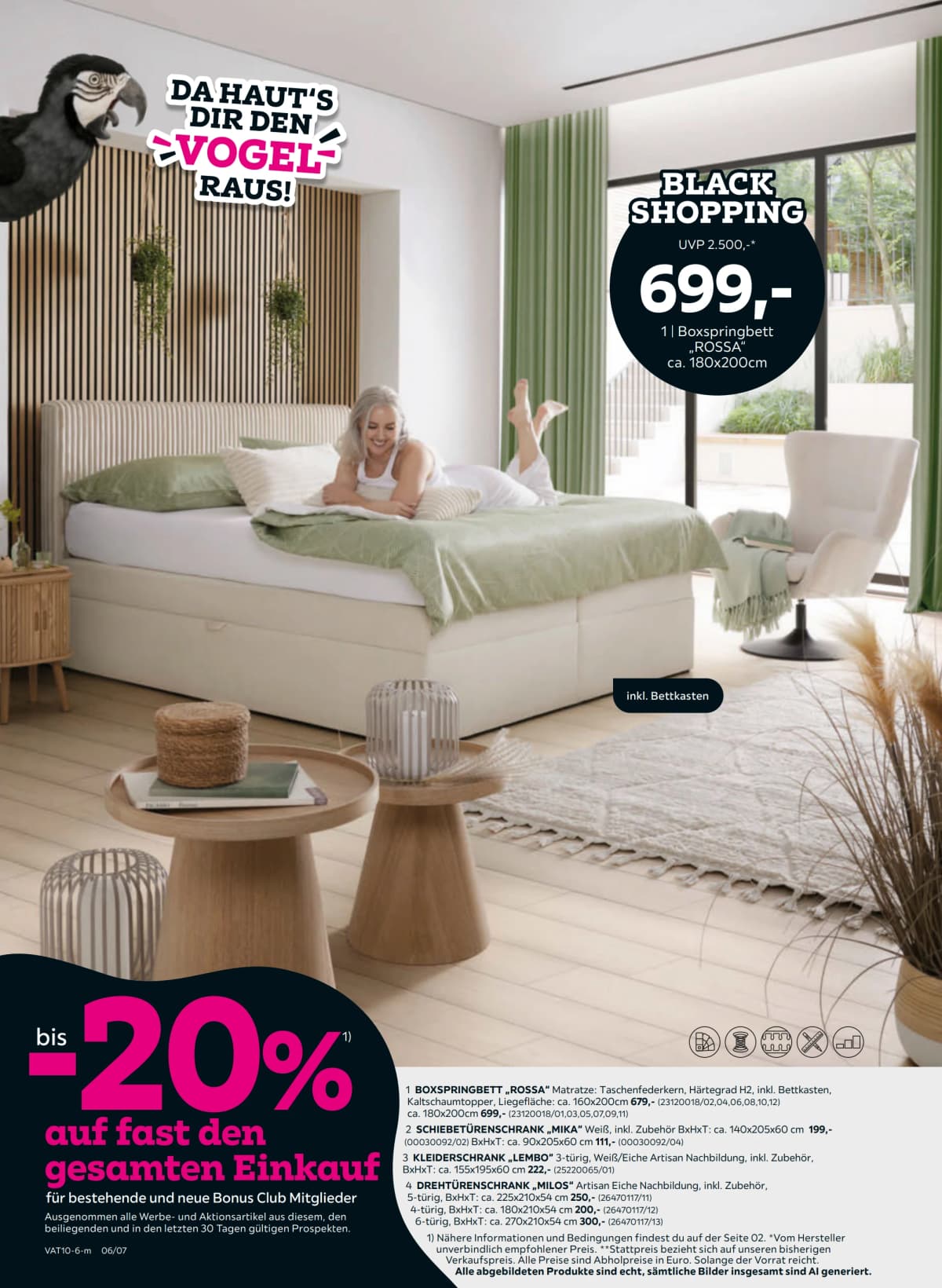 Seite 6 des Mömax Flugblatts – Bis -20%
